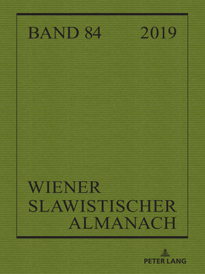 cover image of Wiener Slawistischer Almanach Band 84/2019